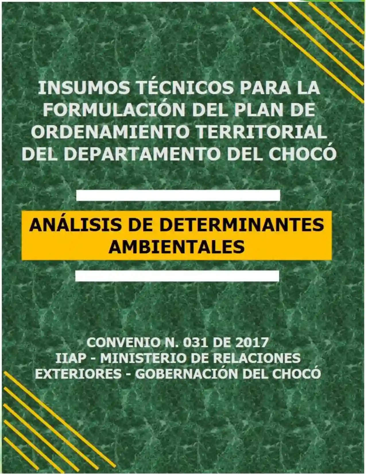Portada Análisis especializado de las determinantes ambientales de las autoridades ambientales (art. 10. ley 388 de 1997)